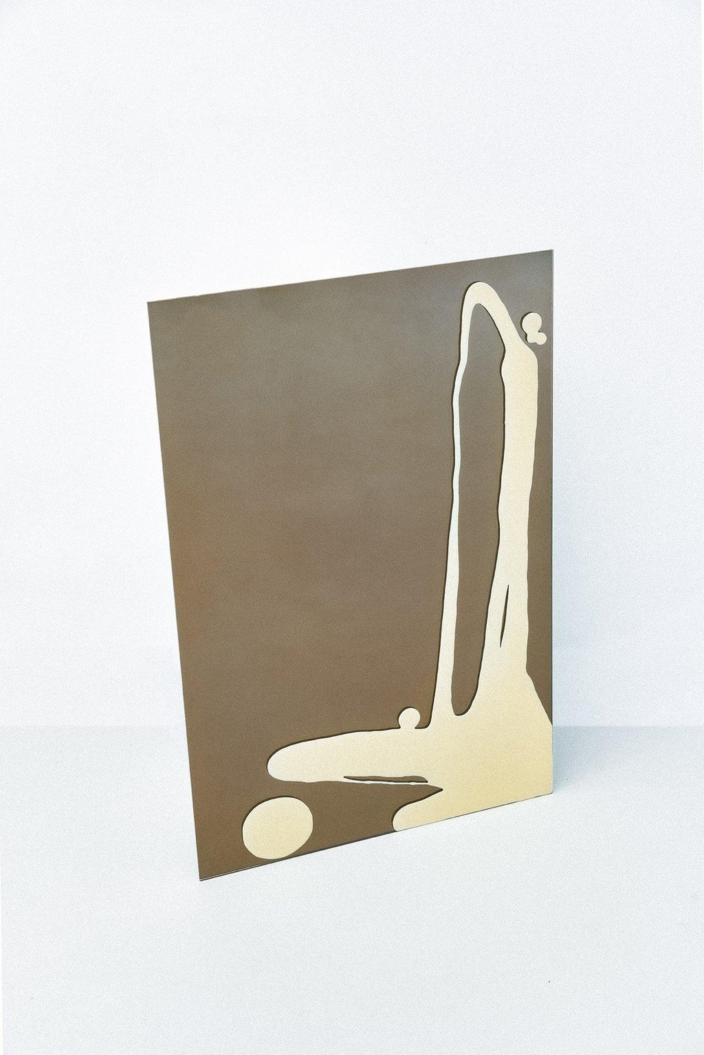 GLAZE MIRROR LARGE IN BRONZE + YELLOW SPLASH - RiRa