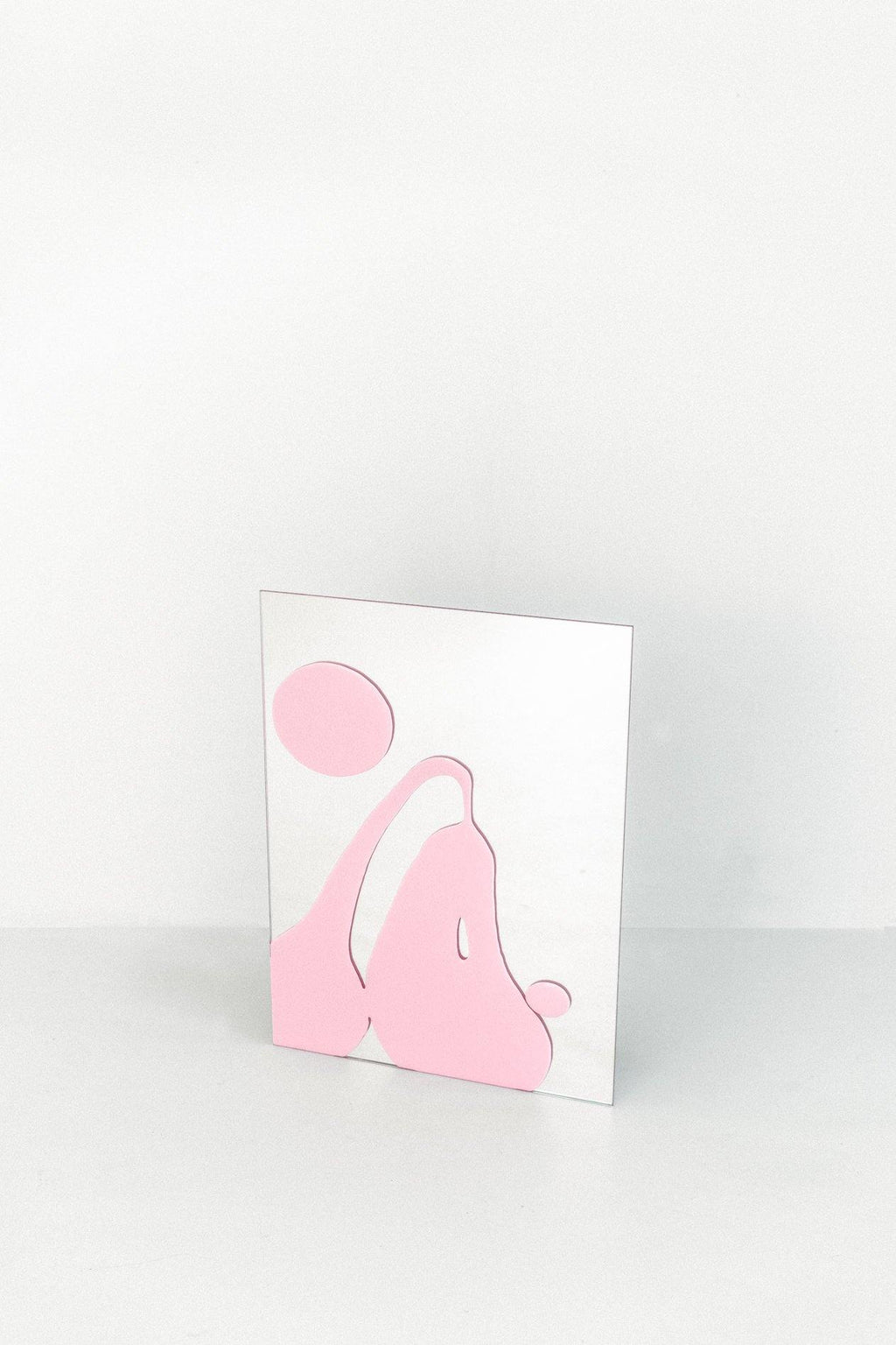 GLAZE MIRROR MEDIUM IN SILVER + PINK SPLASH - RiRa